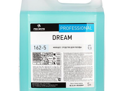 Средство для мытья посуды Pro-Brite Dream 5 л (концентрат)